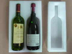 【紅酒包裝】EPE珍珠棉紅酒包裝箱內(nèi)托